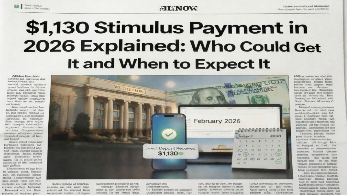 $1130 Stimulus Payment in 2026