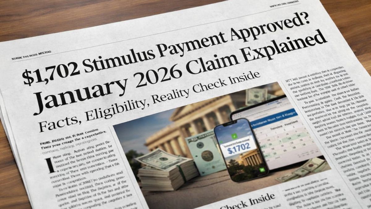 $1702 Stimulus Payment Approved
